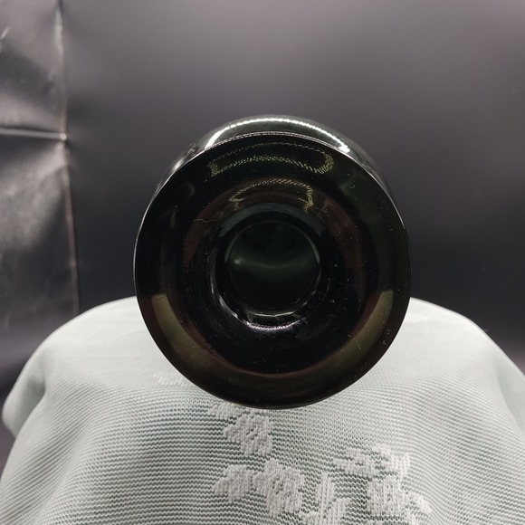 MCM GFC style Handblown Glass Vase Smoky Vintage Gothic Smokey Gray Blk - Picture 4 of 16